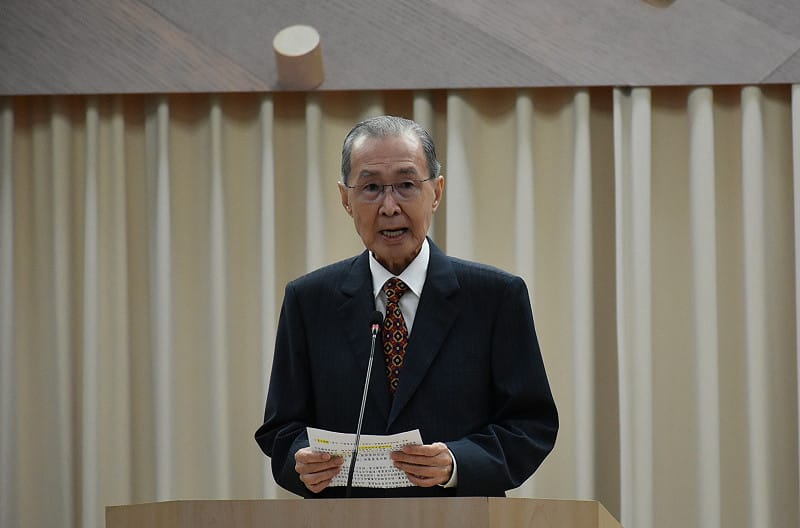 台灣創價學會理事長林釗致詞時特別感謝誠品集團大力支持。&nbsp;&nbsp;&nbsp;圖：孫家銘/攝