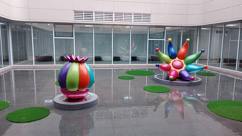 賴純純「創價─奇異花園」落成。&nbsp;&nbsp;&nbsp;圖：孫家銘/攝