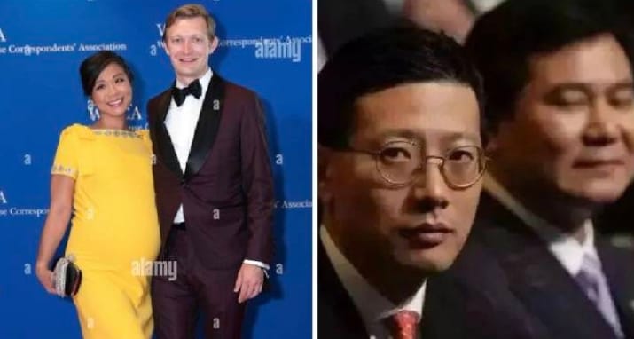  美國白宮記者協會主席姜偉嘉（右）老公與紅衫資本關係密切 圖 : 翻攝自 X / Formaly Known as F 