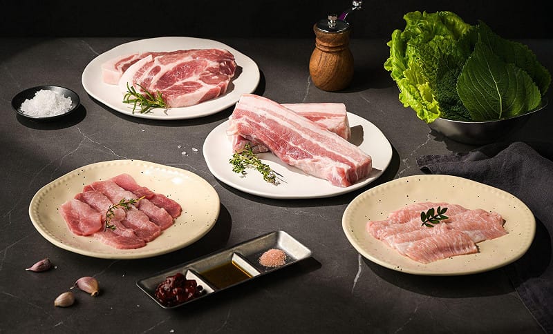 台灣知名品牌究好豬、 安格斯牛小排、澳洲和牛、雞肉等多元品項。 &nbsp;&nbsp;&nbsp;圖：Meat cute/提供