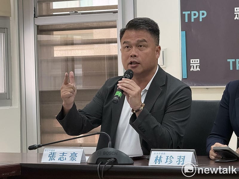 民眾黨台北市議員張志豪。&nbsp;&nbsp;&nbsp;圖：周煊惠 / 攝