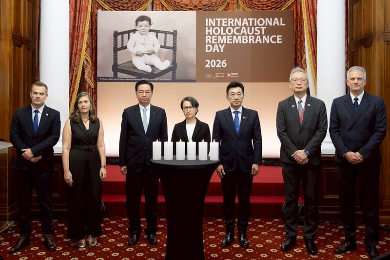  蕭美琴出席「2026年國際猶太大屠殺紀念日活動」。 圖：總統府提供 