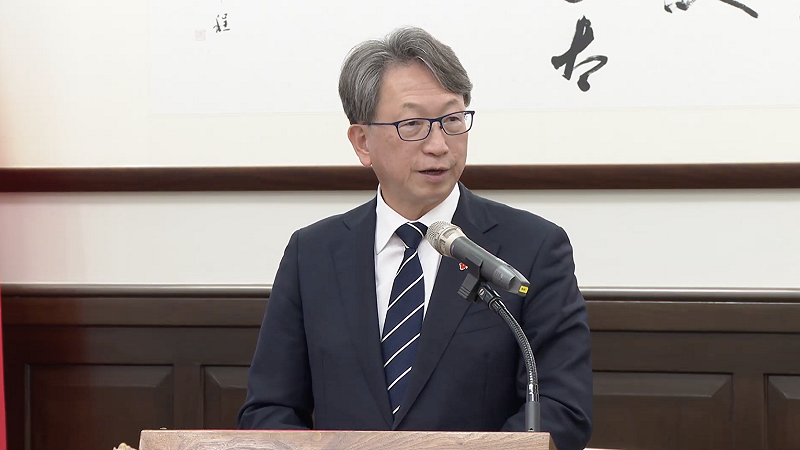  日本眾議院議員平將明 圖：總統府提供 