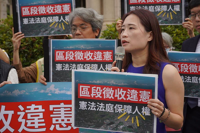  航空城訴訟律師團律師熊依翎。 圖：台灣人權促進會 提供 