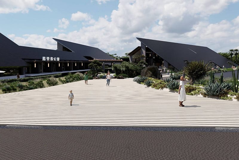  鵝鑾鼻考古展示館暨周邊服務設施工程3D透視圖。 圖：國家公園署提供 