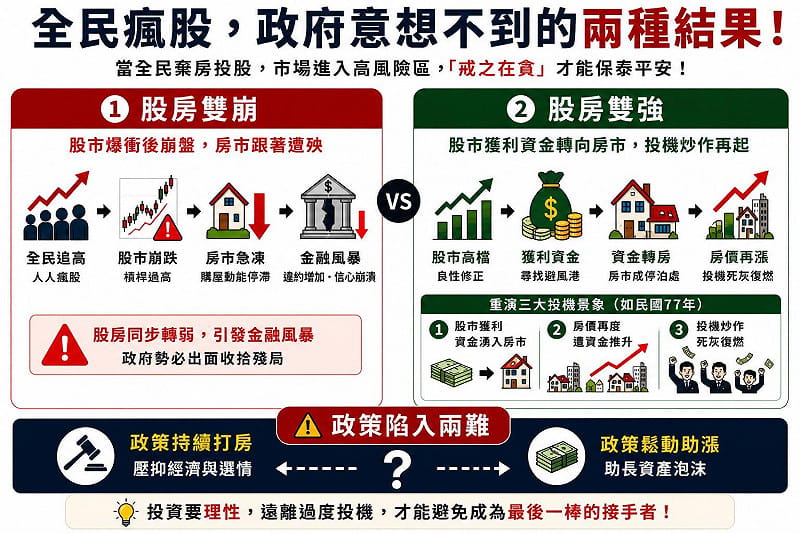 政府意想不到的兩種結果。&nbsp;&nbsp;&nbsp;圖: 吉家網/提供