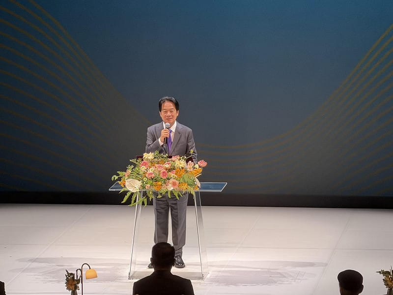  賴清德說，文化與藝術決定這座島嶼靈魂的深度。 圖：高逸帆／攝 