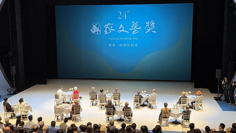  賴清德出席「第24屆國家文藝獎贈獎典禮」。 圖：高逸帆／攝 