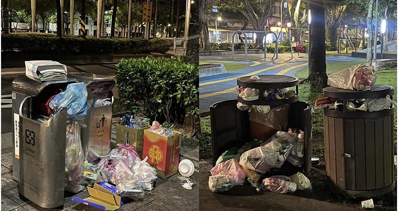 每天迎來龐大觀光人流的核心觀光區，卻經常出現垃圾桶滿溢、長時間堆置，進而引發環境衛生與鼠害。&nbsp;&nbsp;&nbsp;圖：台灣前進陣線提供