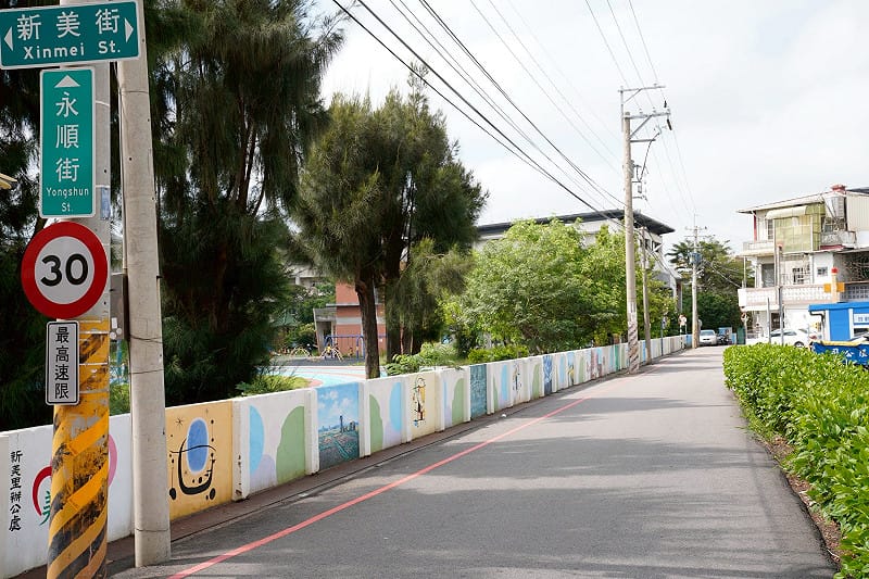 順天國小周邊道路。&nbsp;&nbsp;&nbsp;圖：蔡其昌服務處/提供