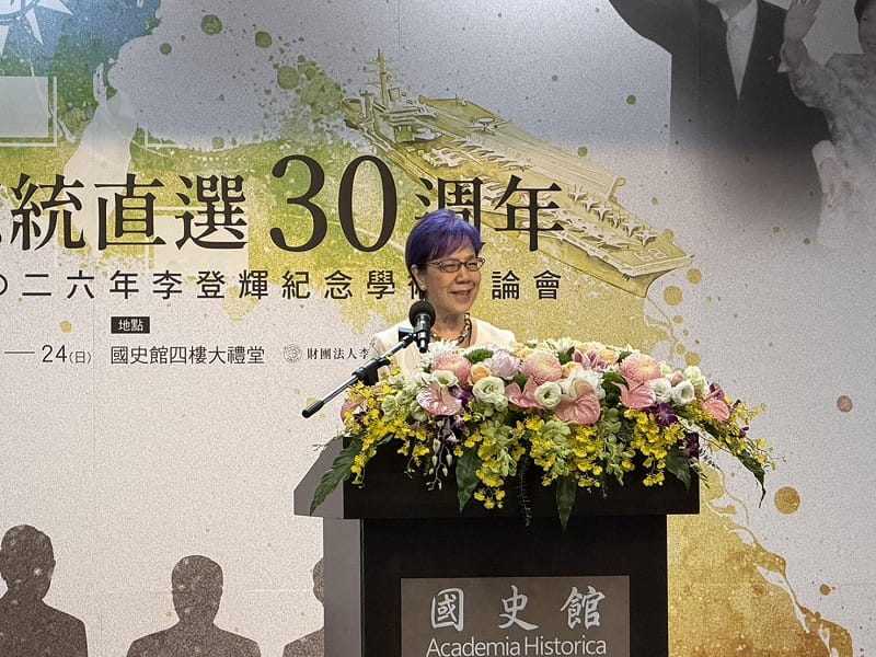 李登輝基金會董事長李安妮 圖:高逸帆/攝 李登輝基金會董事長李安妮 圖:高逸帆/攝
