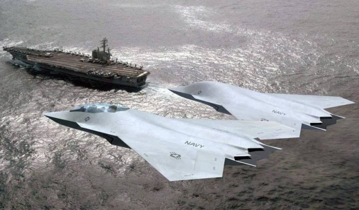 相較之下，美國海軍推動中的下一代艦載戰機 F/A-XX 則顯得前景不明。 圖:翻攝自X帳號@ColbyBadhwar