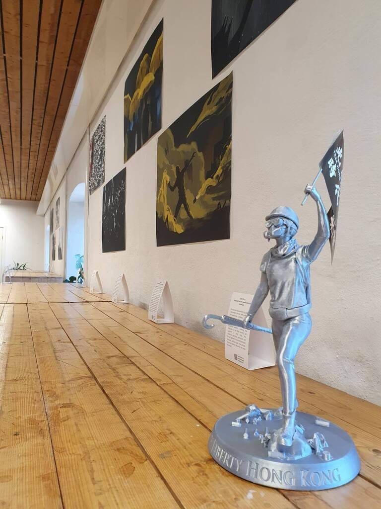 馬爾默香港市集也透過美食、粵語學習活動、藝術作品和其他展覽，介紹香港的文化和語言。&nbsp;&nbsp;&nbsp;圖：中央社／（SWHK EU提供）