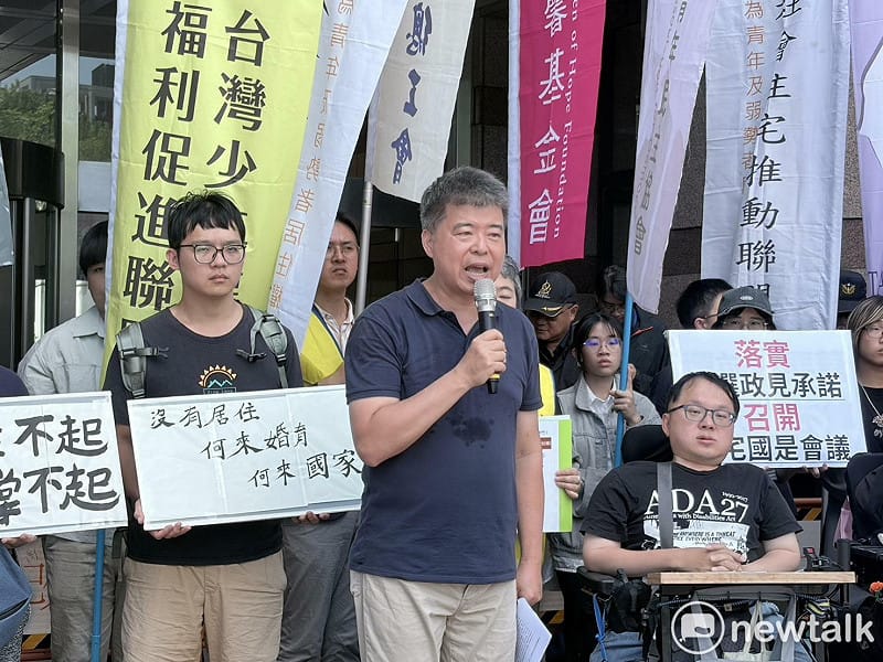 社會住宅推動聯盟召集人孫一信。 圖:李宣萱/攝 社會住宅推動聯盟召集人孫一信。 圖:李宣萱/攝