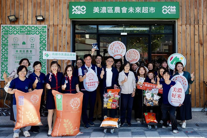 美濃未來超市行銷台灣常見米種。&nbsp;&nbsp;&nbsp;圖：賴瑞隆服務處/提供