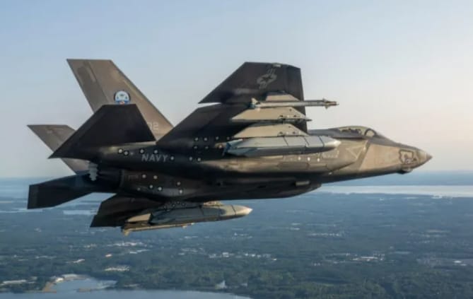 美軍F-35戰機。&nbsp;&nbsp;&nbsp;圖 : 翻攝自矚望雲霄