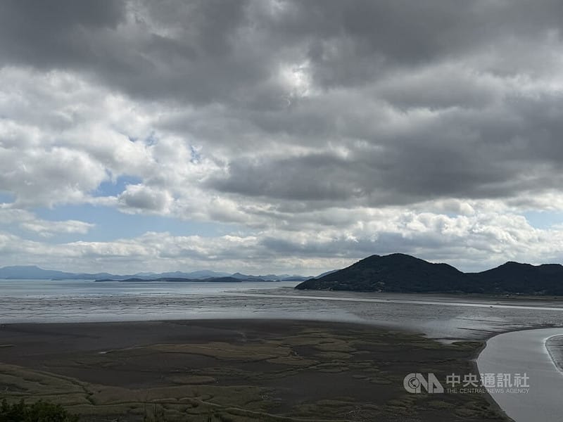 位於韓國全羅南道的順天灣濕地是由廣闊泥灘、蘆葦田與鹽沼濕地共同組成的複合生態系統，也是世界遺產「韓國的泥灘」第1階段登錄的核心區域。中央社記者楊啟芳順天市攝 115年5月30日&nbsp;&nbsp;&nbsp;