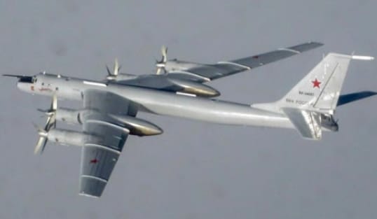  俄軍圖-142反潛巡邏機。 圖 : 翻攝自人民網 
