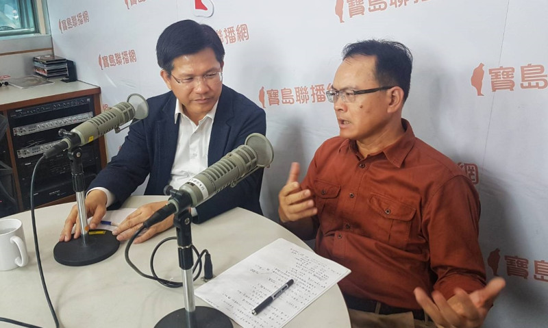 台中市長林佳龍7日接受鄭弘儀專訪。   圖：寶島聯播網/提供