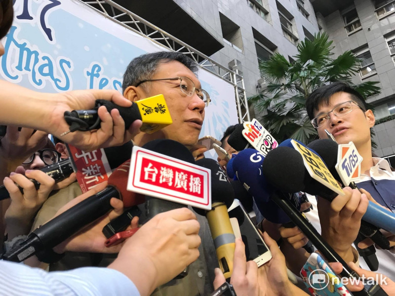 對於被台北市議會民進黨團發聲明批評，台北市長柯文哲直言，「有些東西就是不太適合講啊」，反正到議會也逃不過。   圖：周煊惠 / 攝