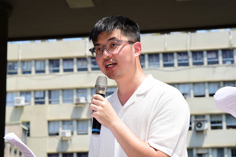  經民連智庫研究員黃承瀚。 圖：台灣經濟民主連合 提供 