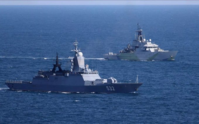 「博伊基」號曾在 2025 年 6 月時參與對影子艦隊油輪的護航任務。&nbsp;&nbsp;&nbsp;圖：翻攝自 @bayraktar_1love X 帳號