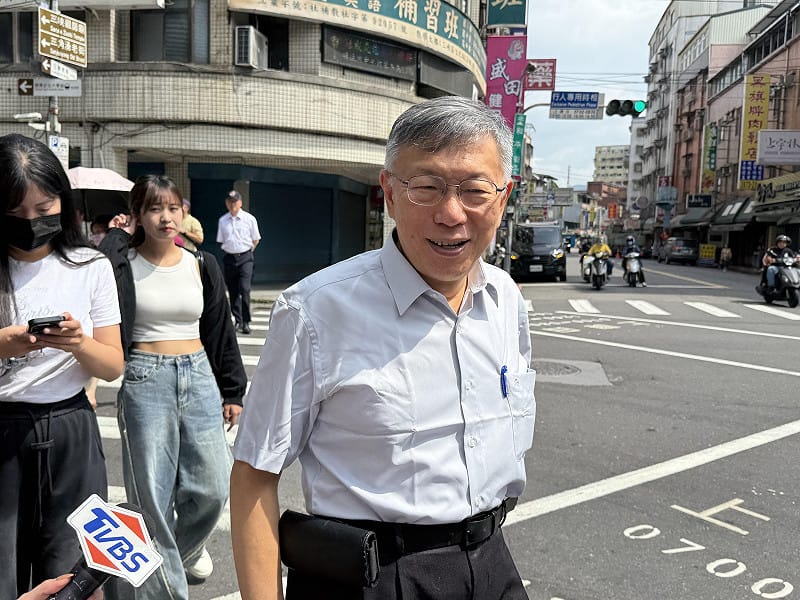 民眾黨創黨主席柯文哲。&nbsp;&nbsp;&nbsp;圖：周煊惠 / 攝