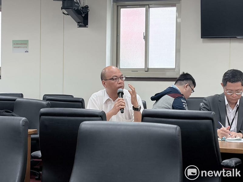  台電再生能源處處長蔡英聖。 圖：李宣萱/攝 