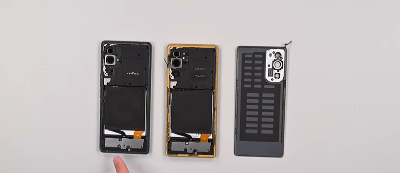 iFixit拆解與CT掃描T1 Phone，證實硬體架構幾乎等同U24 Pro。&nbsp;&nbsp;&nbsp;圖：翻攝自NBC NEWS　YT頻道