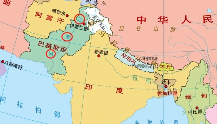 印控喀什米爾控制著印度河流域上游的水源。&nbsp;&nbsp;&nbsp;圖 :  翻攝自搜