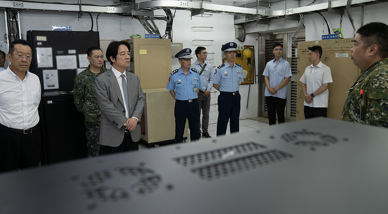 賴清德勗勉「海軍嵩山雷達站」&nbsp;&nbsp;&nbsp;圖：總統府提供