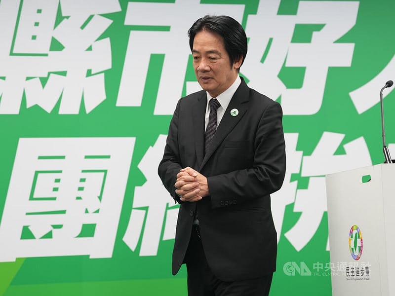 原獲提名尋求連任的澎湖縣長陳光復因跌倒至今住院。民進黨中執會17日決議，改提名陳光復妻子吳淑瑾參選澎湖縣長；民進黨主席賴清德（圖）下午出席提名記者會，懇請所有疼惜陳光復的鄉親「惜花連盆」，繼續團結相挺吳淑瑾，讓澎湖建設不間斷。中央社記者徐肇昌攝　115年6月17日&nbsp;&nbsp;&nbsp;