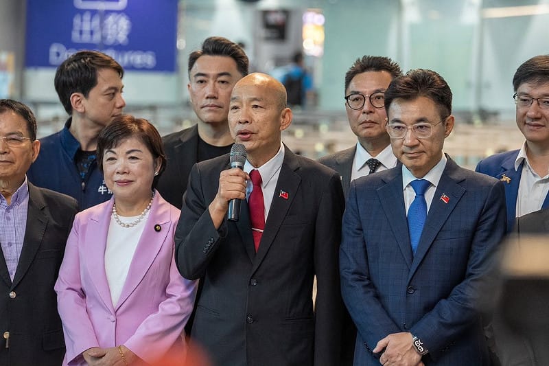 立法院長韓國瑜率朝野立委前往美國訪問，前往台積電位於亞利桑那州的新廠區參訪。&nbsp;&nbsp;&nbsp;圖：取自韓國瑜臉書