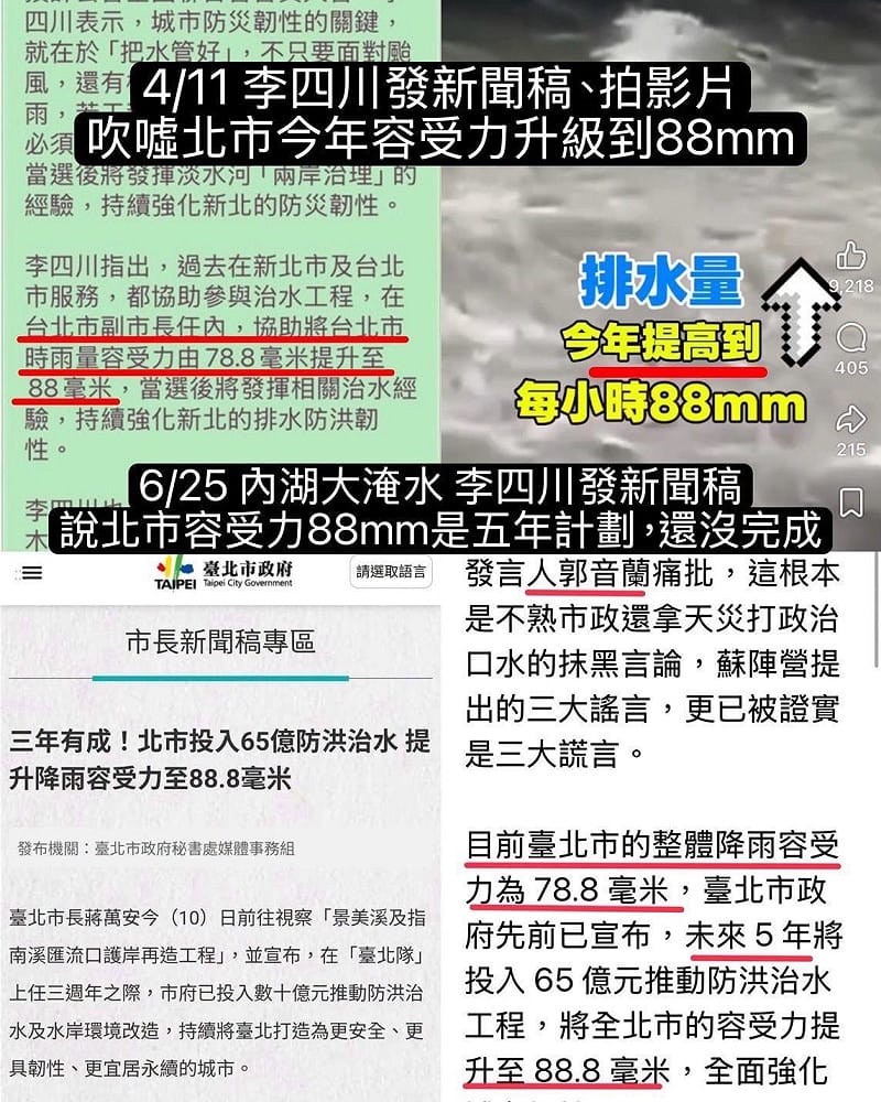  卓冠廷說，李四川競辦打臉李四川。 圖：翻攝自卓冠廷臉書 