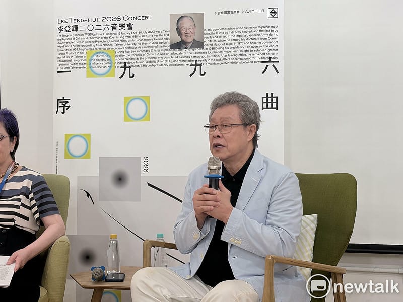  金曲歌王楊烈甚至在今日活動中清唱《千風之歌》。 圖：李宣萱/攝 