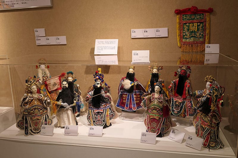 早稻田藝廊展區的三國戲偶&nbsp;&nbsp;&nbsp;臺灣文化中心提供