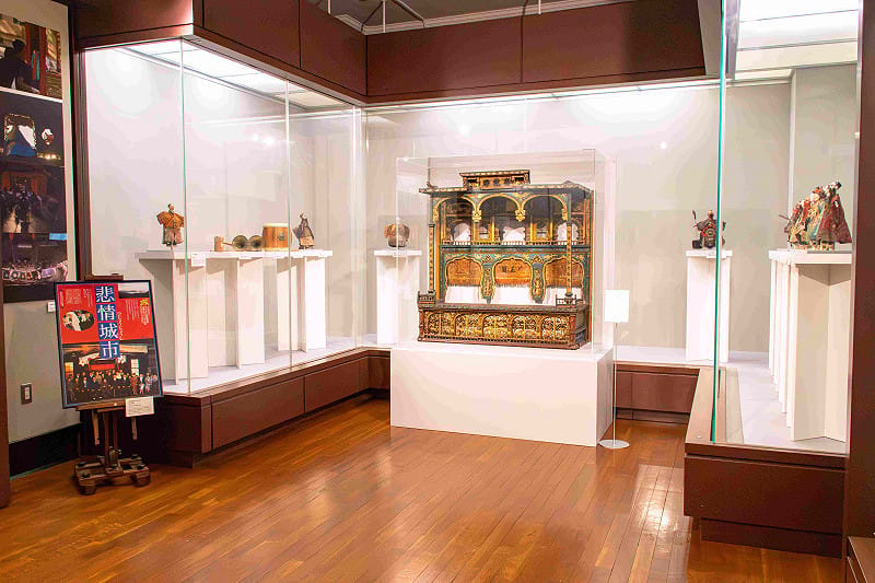 《臺灣布袋戲展》展場一景&nbsp;&nbsp;&nbsp;早稻田大學坪內博士紀念演劇博物館提供