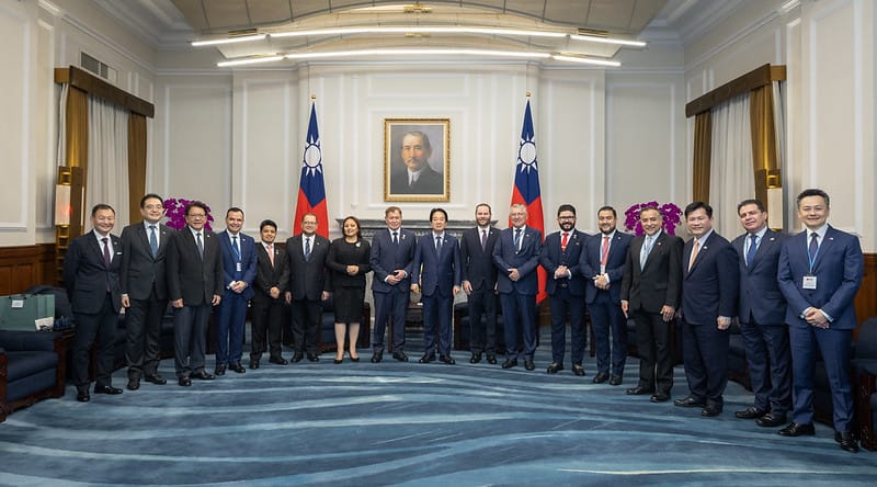  賴清德接見瓜地馬拉共和國國會議長康特雷斯（Luis Alberto Contreras Colíndres）訪問團。 圖：總統府提供 