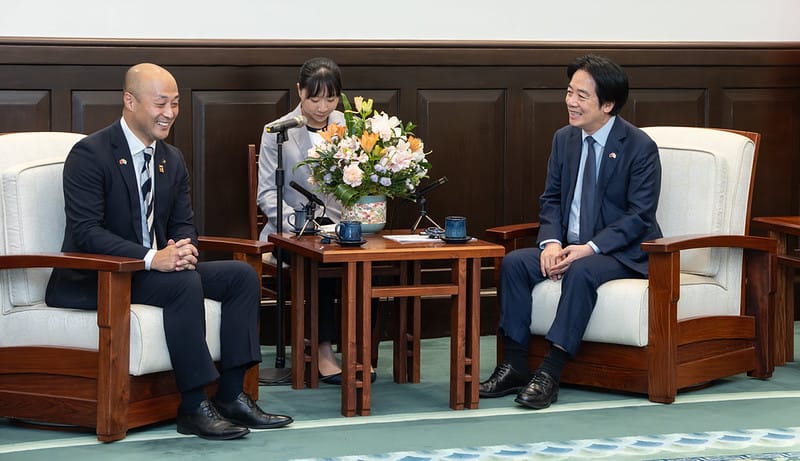 賴清德接見「日本栃木縣日光市長瀨高哲雄一行」。 圖:總統府提供 賴清德接見「日本栃木縣日光市長瀨高哲雄一行」。 圖:總統府提供