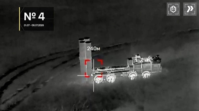 隸屬烏軍第 413「RAID」部隊表示，成功打擊部署於俄羅斯布揚斯克州（Bryansk）境內的一套S-400「凱旋」（Triumf）防空飛彈系統，目標距離烏俄邊境約 92 公里。&nbsp;&nbsp;&nbsp;圖：翻攝自 X Dimko Zhluktenko