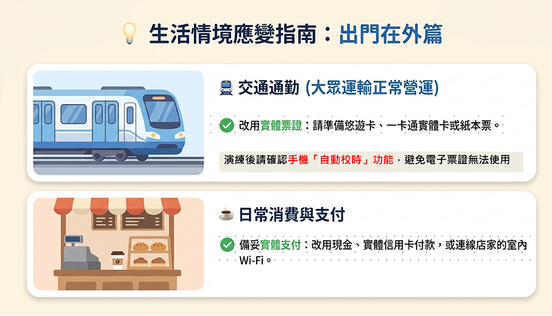 生活情境應變指南：出門在外篇。&nbsp;&nbsp;&nbsp;圖；通傳會提供