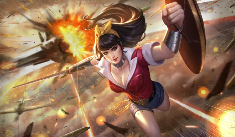 DC 娛樂超級英雄「神力女超人」加入《傳說對決》，為愛與正義而戰！   圖：Garena/提供
