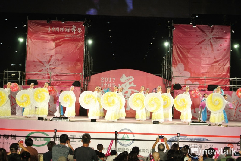 2017台中國際踩舞祭，新北市清水高中的演出。   圖 : 唐復年/攝 