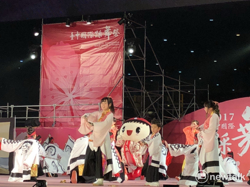 2017台中國際踩舞祭三重縣日本舞團的表演。   圖:陳奕/攝