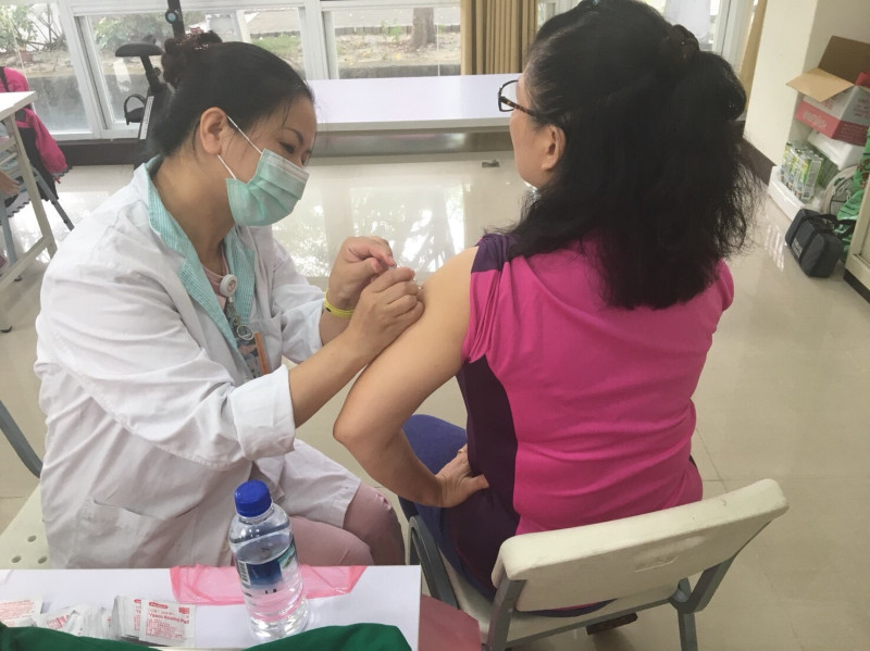 台中市衛生局自行編列經費提供受托2名幼童以上的保母免費施打流感疫苗。   圖：台中市衛生局/提供