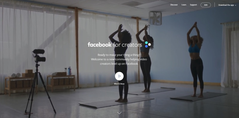 臉書推出影片創作相關工具與教學，盼能吸引更多創作者加入臉書平台。   圖：翻攝自Facebook for Creators