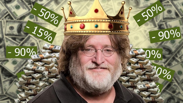 Steam創辦人加布‧紐維爾（Gabe Newell）又稱為G胖，靠著Steam的營收擠身全美百大富豪，網路上也充斥著對其特惠惡搞的各種創作。   圖：翻攝自Flickr 由amarulove授權
