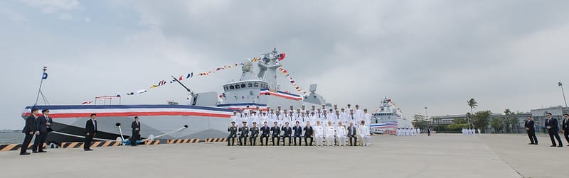 賴清德出席「海軍丹江軍艦成軍典禮」。 圖:總統府提供 賴清德出席「海軍丹江軍艦成軍典禮」。 圖:總統府提供
