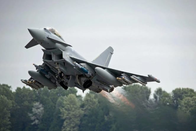  歐洲颱風戰機。 圖 : 翻攝自零度Military 