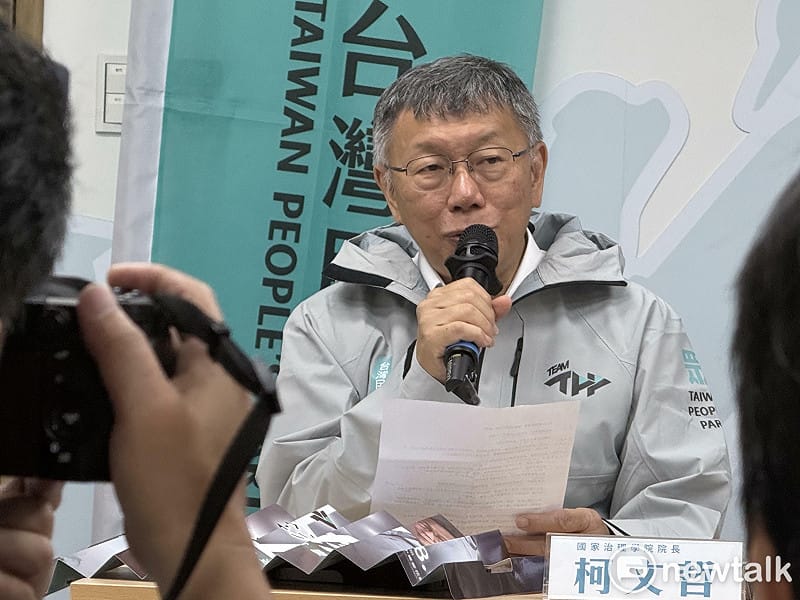 民眾黨創黨主席柯文哲。&nbsp;&nbsp;&nbsp;圖：周煊惠 / 攝